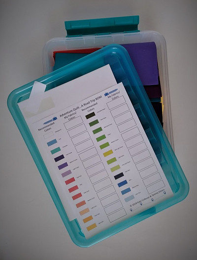 Color Chart, Bin and Labels