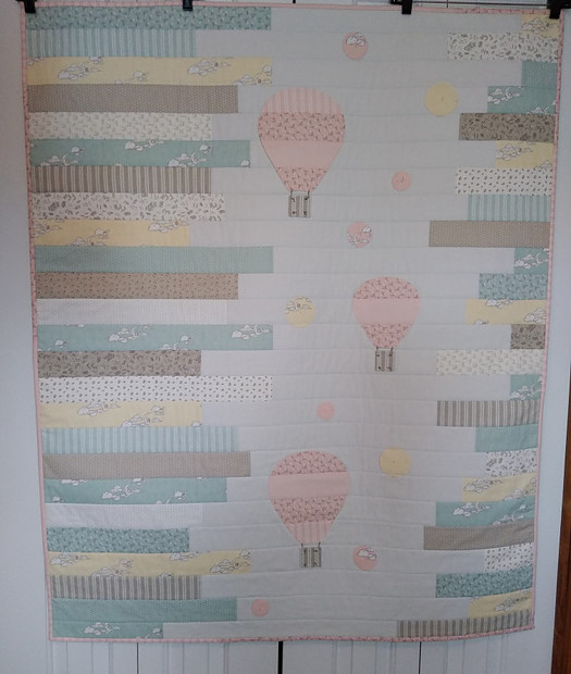 Up In the Air Baby Quilt made by Susan Walden