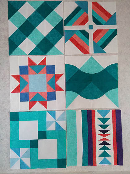 Summer Sampler 2020 Quilt Blocks 1-6