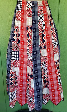 Vintage patchwork skirt By JoyfullySewnDesigns