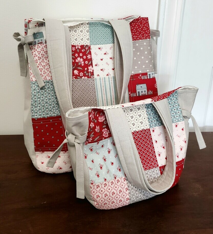 Maisie Totes - Large and Small size using My Summer House fabrics