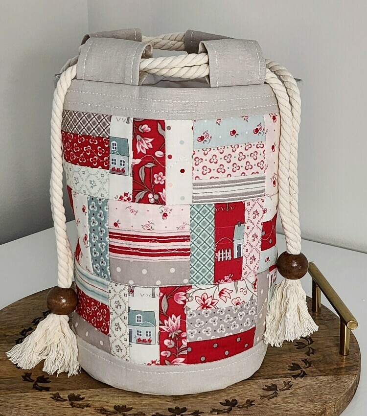 Molly Bucket Bag using My Summer House fabric