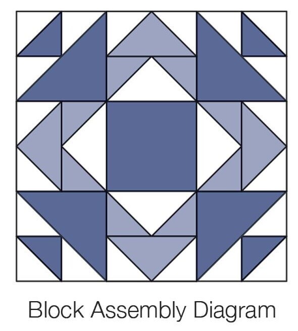 APQ - Mothers Favorite Block Assembly Diagram