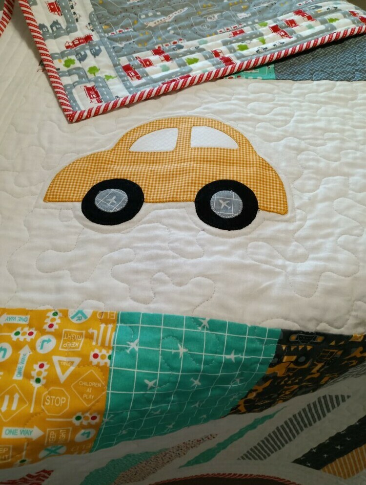 Cars on the Go baby quilt - Lucas' version