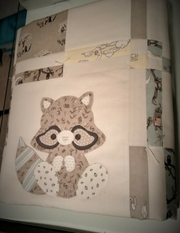 Woodland Critters baby quilt - Charlie's version