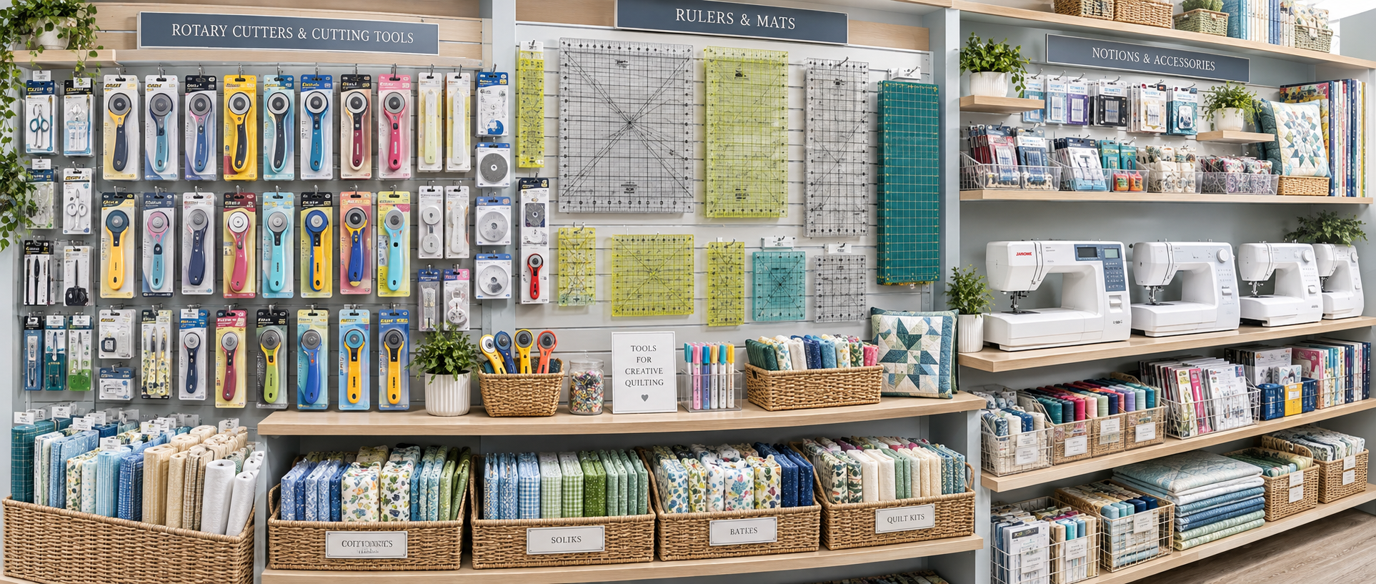 Boutique quilting display